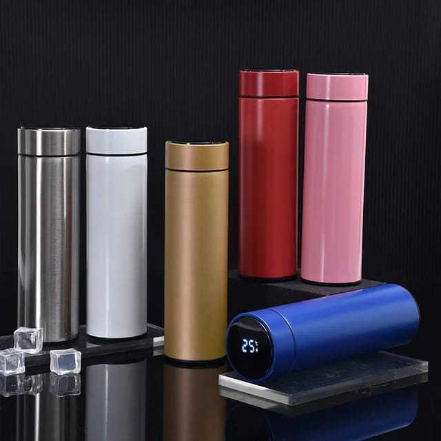 500ml Smart Water Bottle – LED Temperature Display Stainless Steel Flask